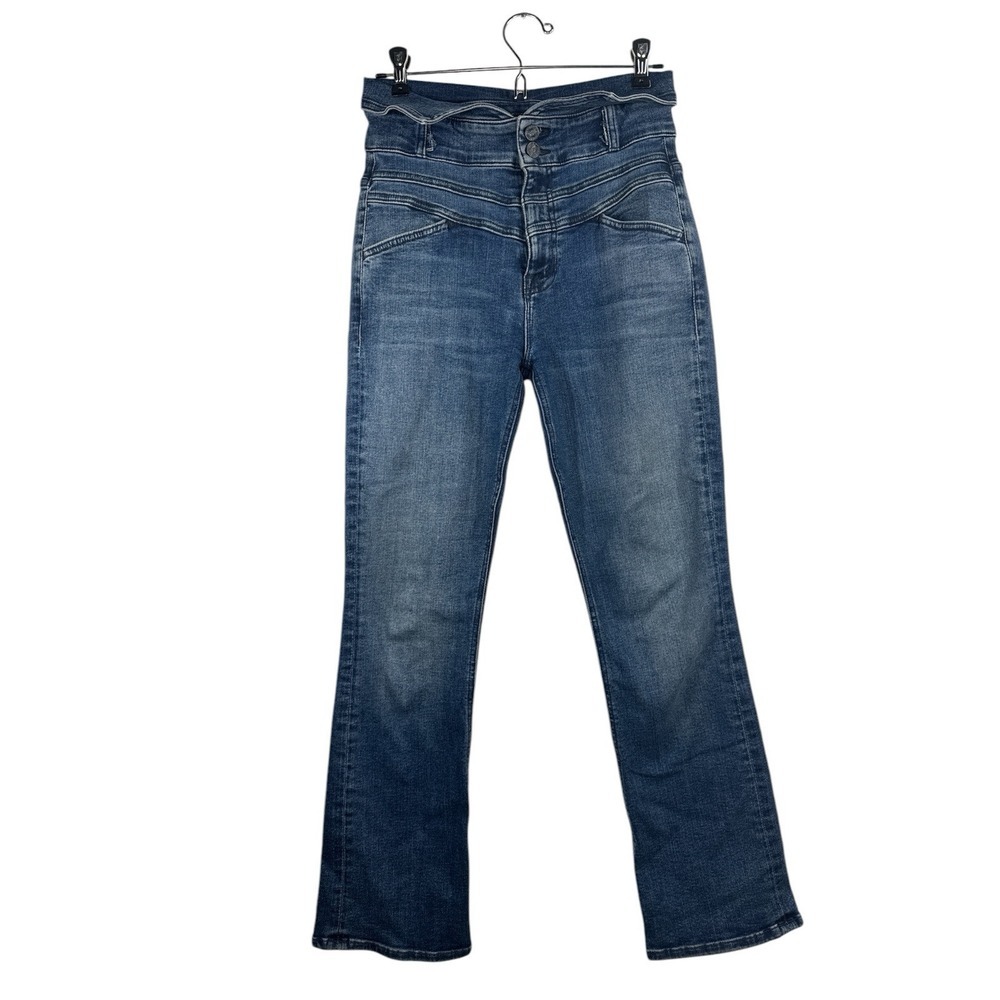 MOTHER The Triple Stack Insider Ankle Jeans‎ Chick Flick Blue Size 26